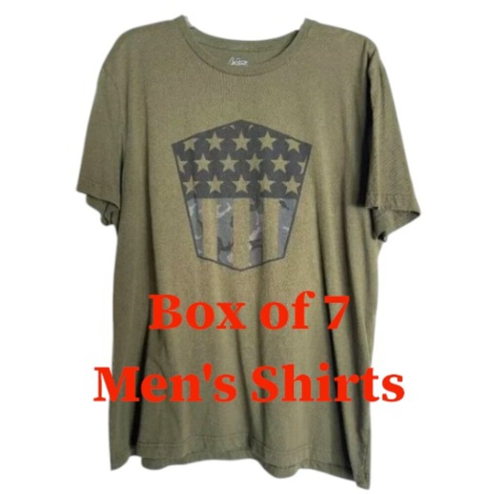 BOX OF 7 MEN'S SHIRTS